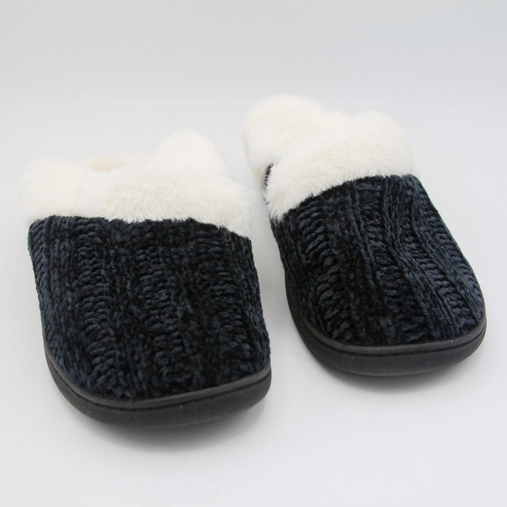 Slippers for Women Fuzzy House Slip on Indoor Outdoor Bedroom Furry Fleece-S9-10